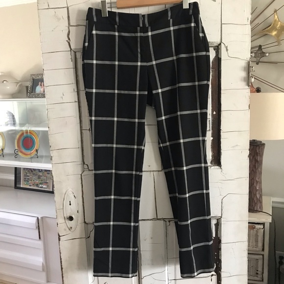 New York & Company Pants - New York & Company black and white plaid pants 10